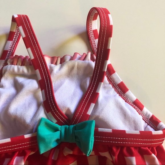 Red & white gingham 2T Cat & Jack bathing suit. - Picture 3 of 4